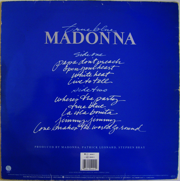 Madonna, True Blue - LP