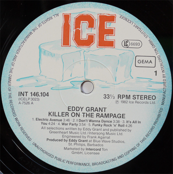Eddy Grant, Killer On The Rampage - LP