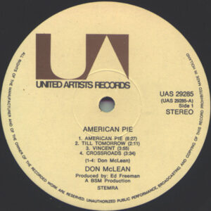 Don McLean, American Pie - LP: imagen 3