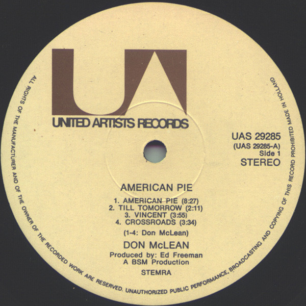Don McLean, American Pie - LP