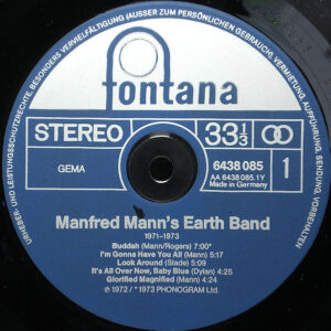 Manfred Mann's Earth Band, 1971 - 1973 - LP: imagen 3