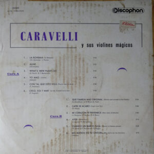 Caravelli Et Ses Violons Magiques, J'aime - LP: imagen 2
