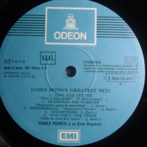 Franck Pourcel, James Bond's Greatest Hits - LP: imagen 3