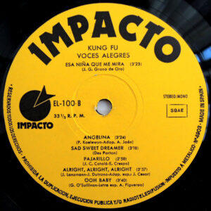 Voces Alegres, Kung Fú - LP: imagen 4
