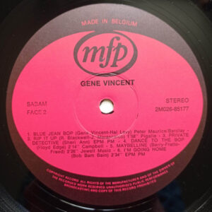 Gene Vincent, Gene Vincent - LP: imagen 8