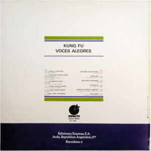 Voces Alegres, Kung Fú - LP: imagen 2