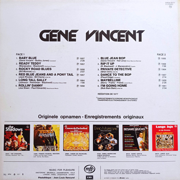 Gene Vincent, Gene Vincent - LP