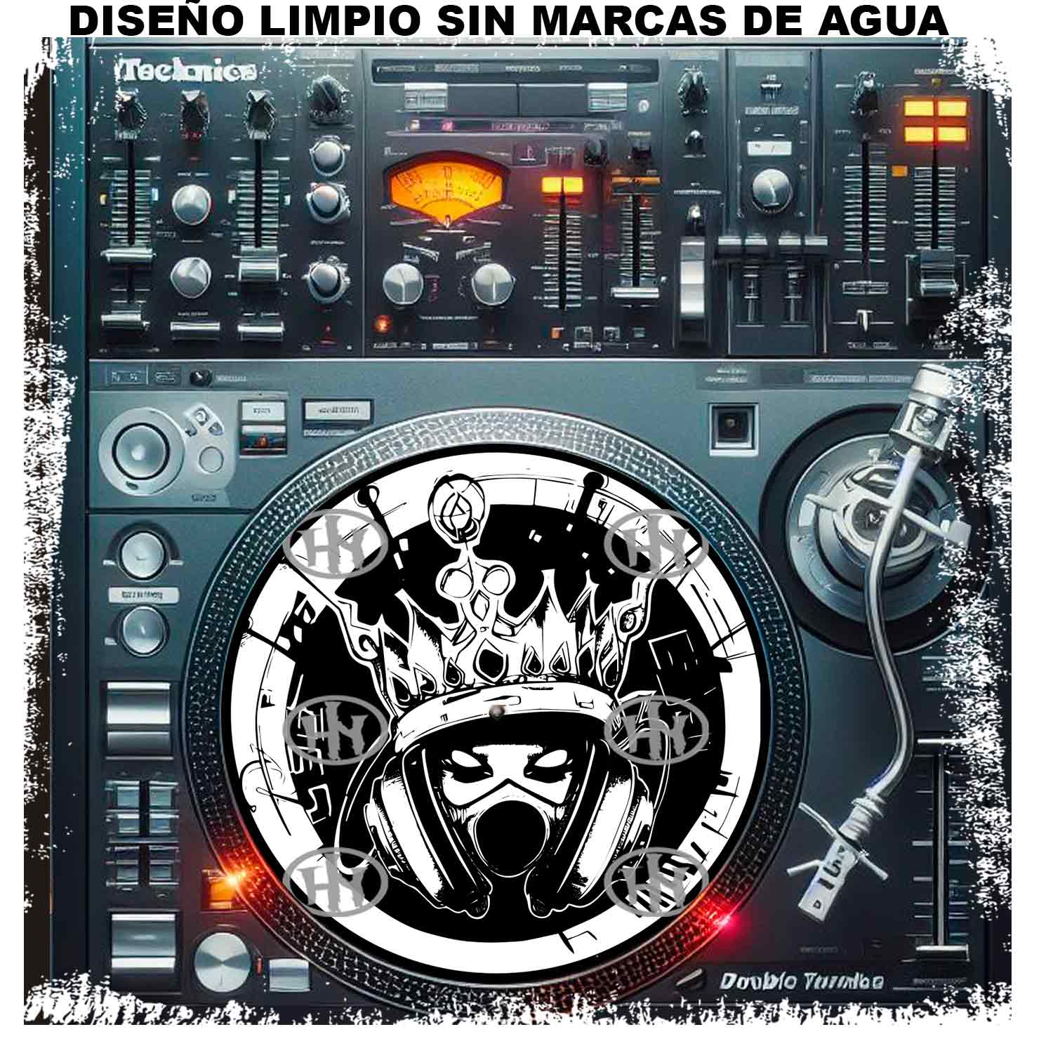 Queen Skull Slipmats personalizado para Djing: imagen 2