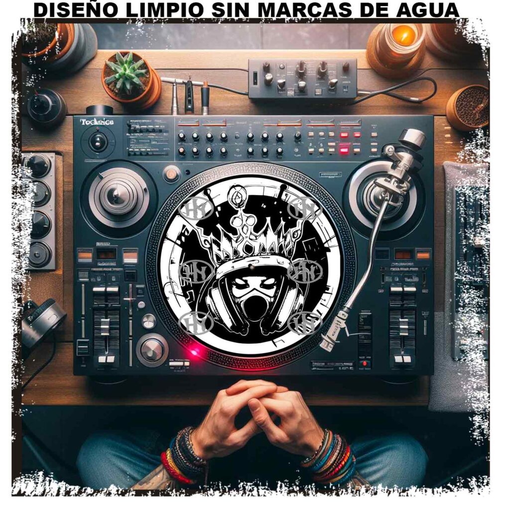 Queen Skull Slipmats personalizado para Djing