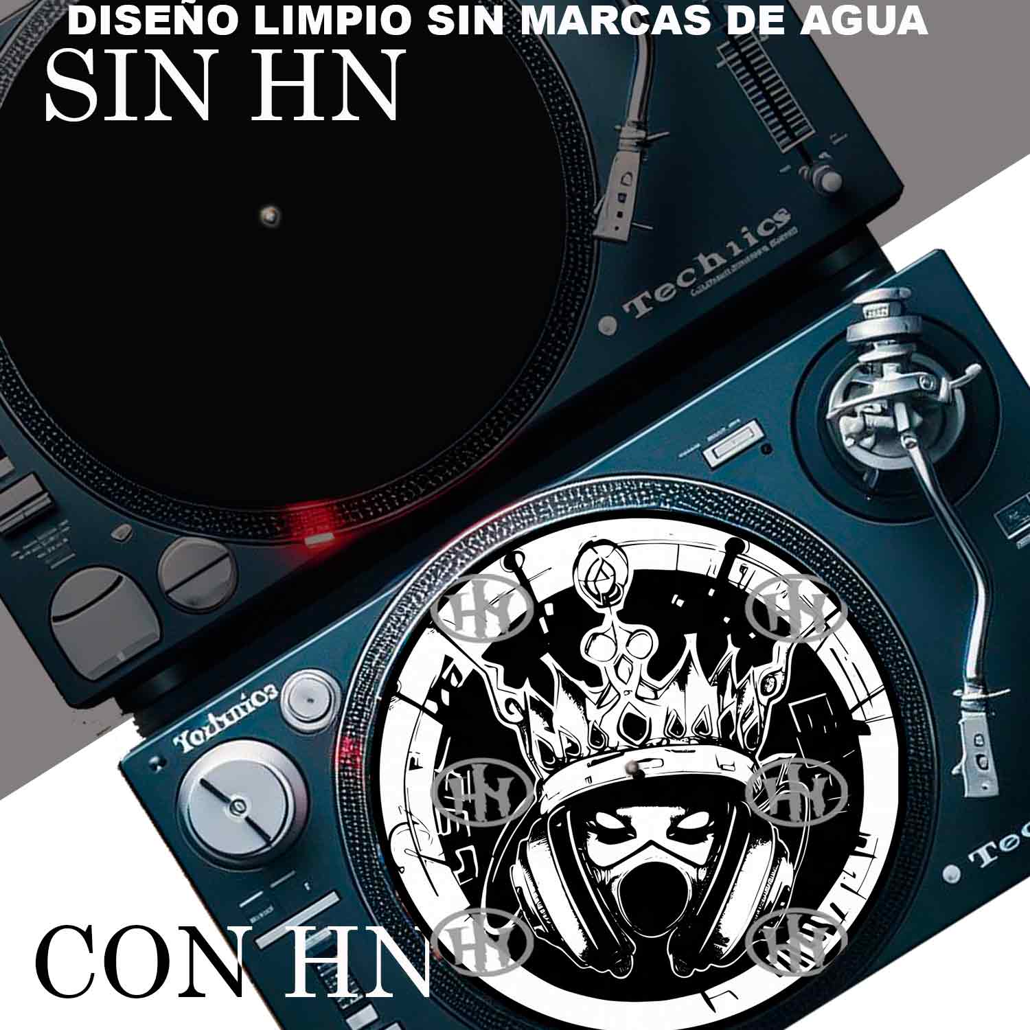 Queen Skull Slipmats personalizado para Djing: imagen 4