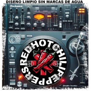 Red Hot Chili Peppers-3 Slipmats personalizado para Djing: imagen 2
