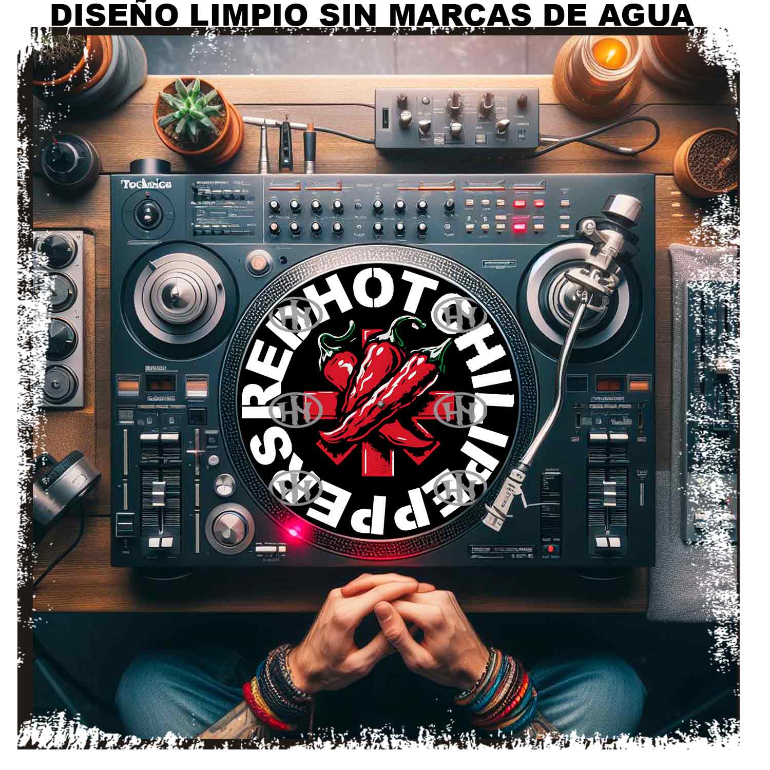 Red Hot Chili Peppers-3 Slipmats personalizado para Djing: imagen 3