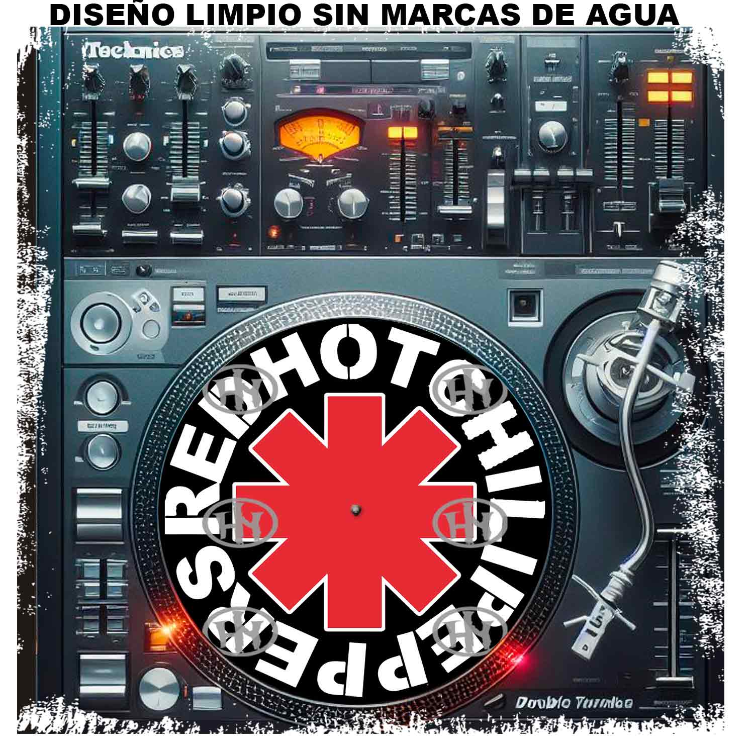 Red Hot Chili peppers Slipmats personalizado para Djing: imagen 2