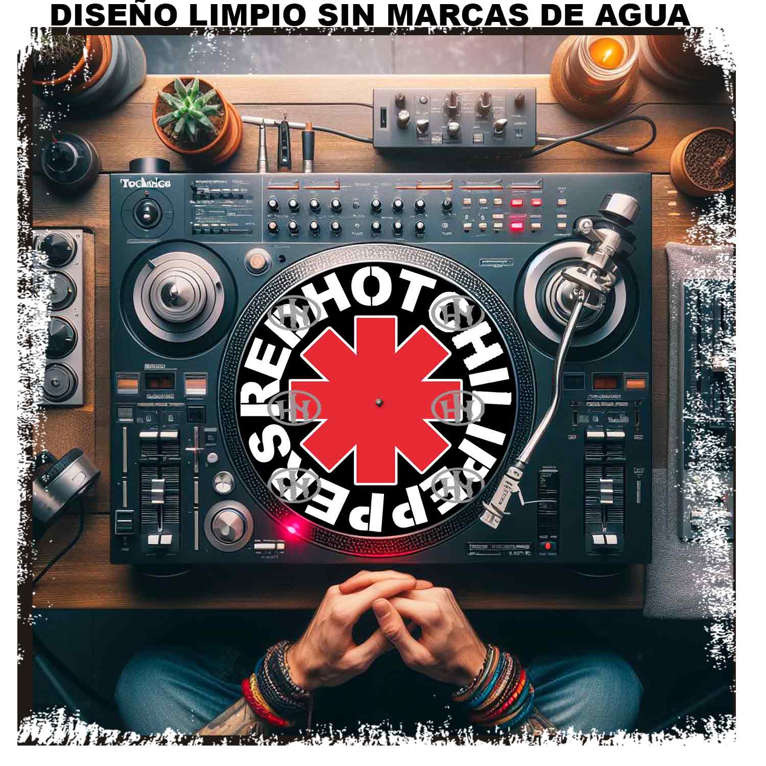 Red Hot Chili peppers Slipmats personalizado para Djing: imagen 3