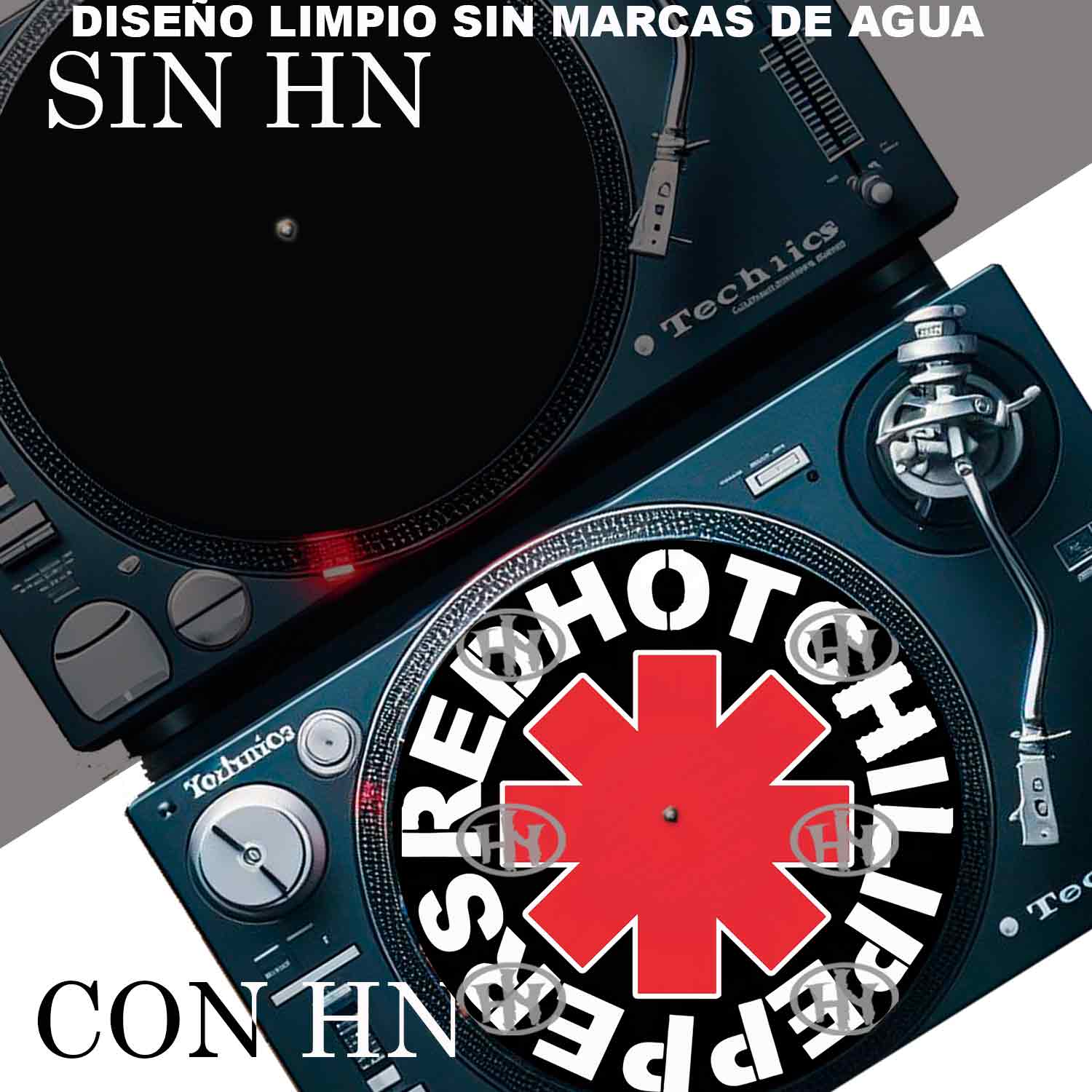 Red Hot Chili peppers Slipmats personalizado para Djing: imagen 4
