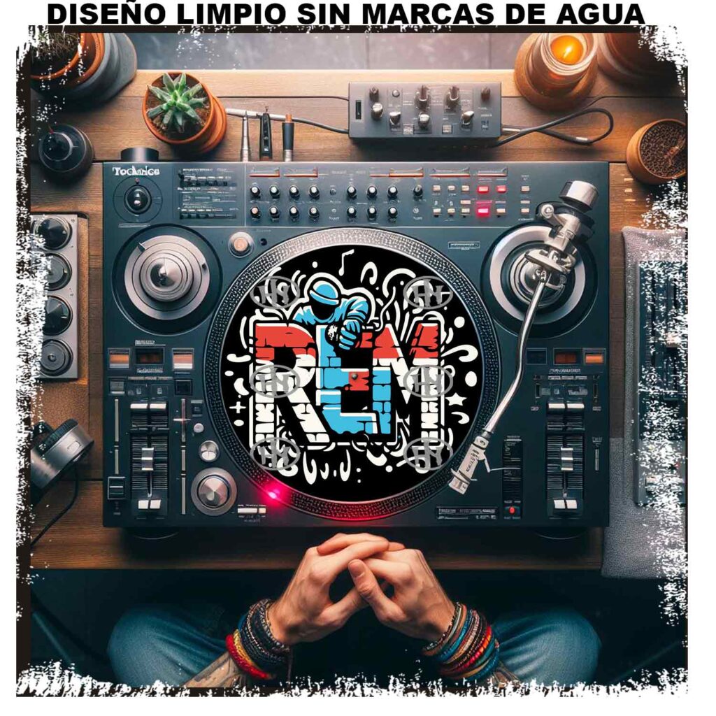 Rem-3 Slipmats personalizado para Djing