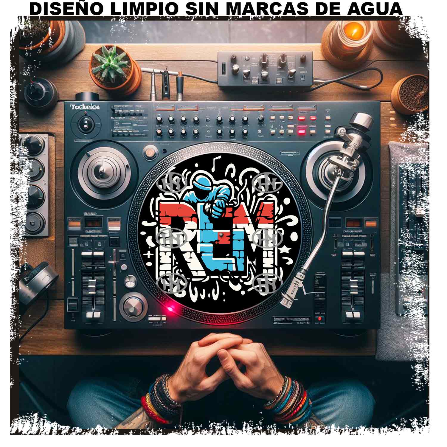 Rem-3 Slipmats personalizado para Djing: imagen 3
