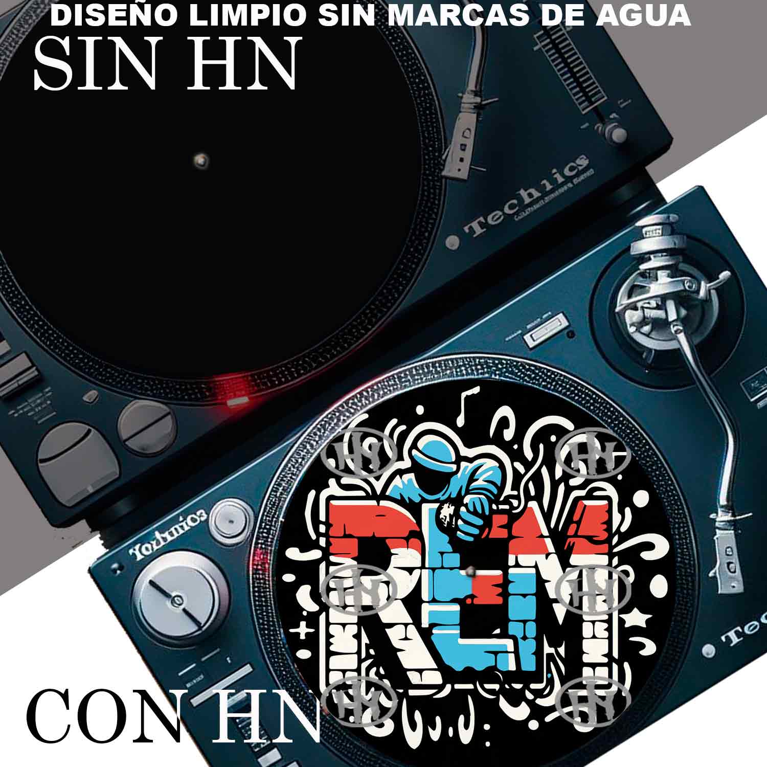Rem-3 Slipmats personalizado para Djing: imagen 4