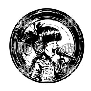 Scream Girl Slipmats personalizado para Djing