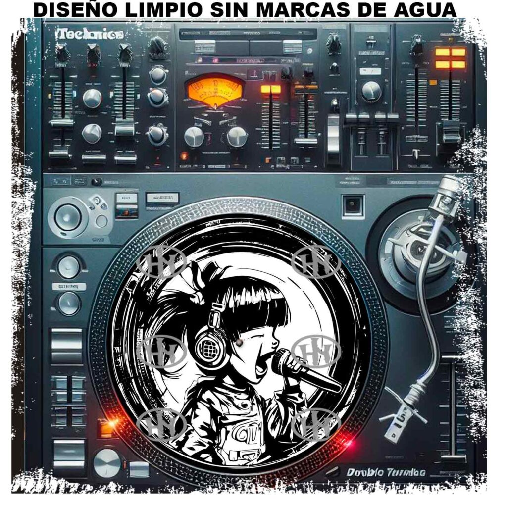 Scream Girl Slipmats personalizado para Djing
