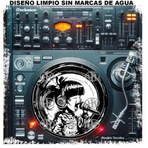 Scream Girl Slipmats personalizado para Djing: imagen 2