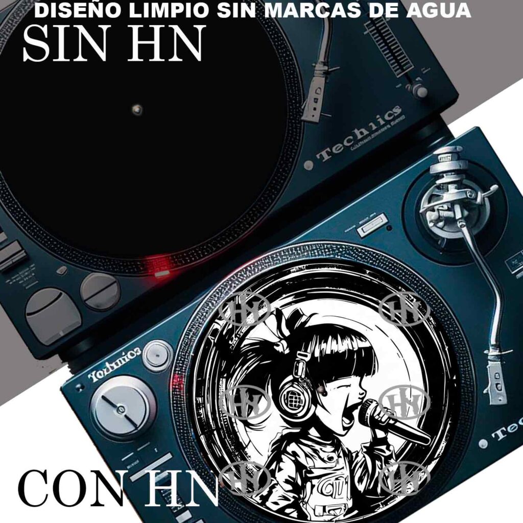 Scream Girl Slipmats personalizado para Djing
