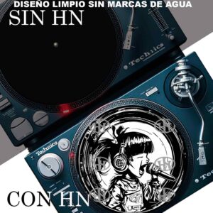 Scream Girl Slipmats personalizado para Djing: imagen 4