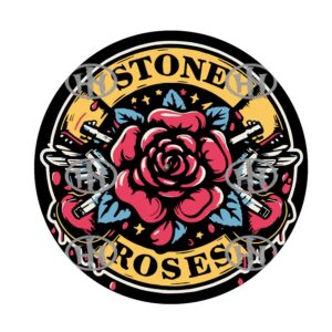 Stone Roses-4 Slipmats personalizado para Djing