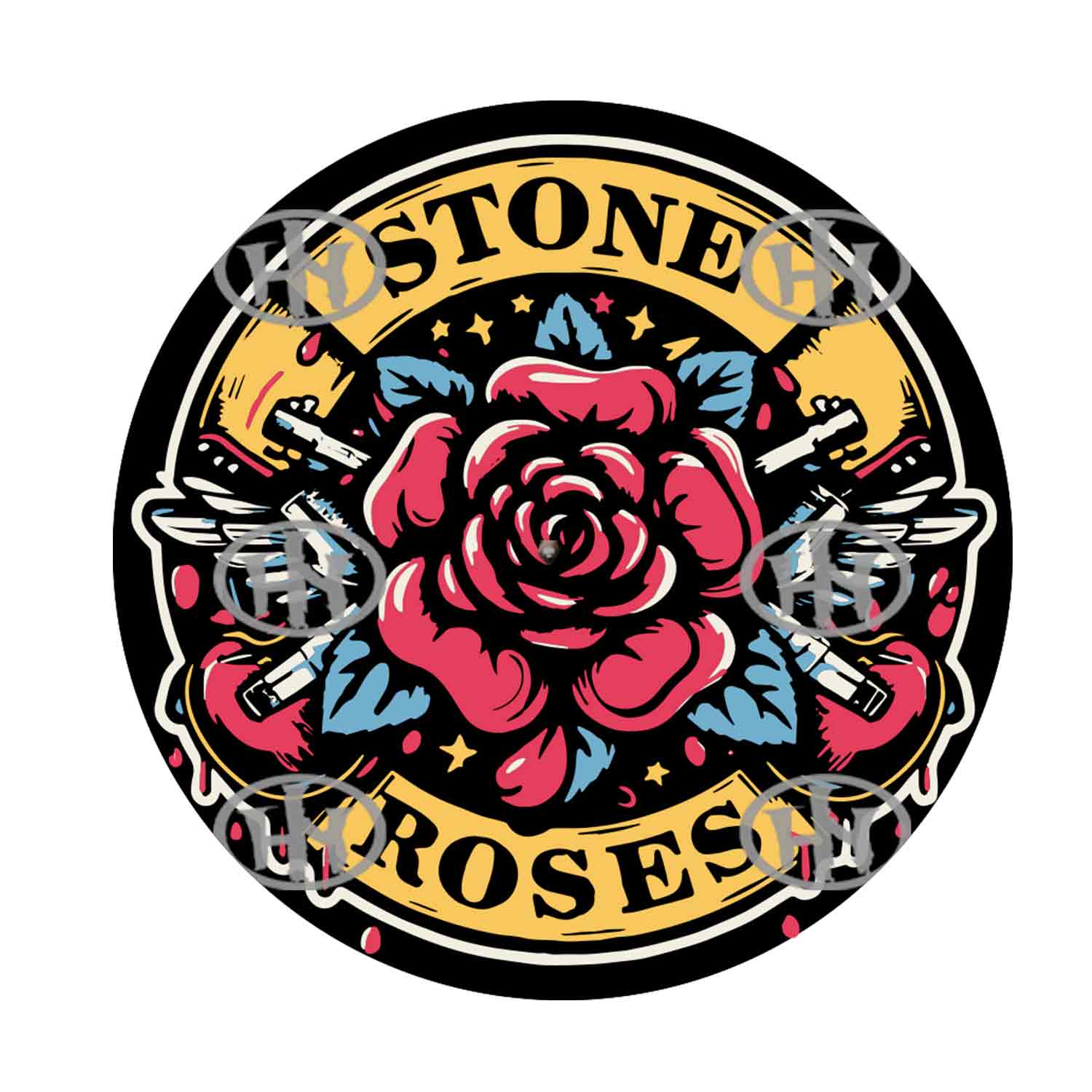 Stone Roses-4 Slipmats personalizado para Djing: imagen 1