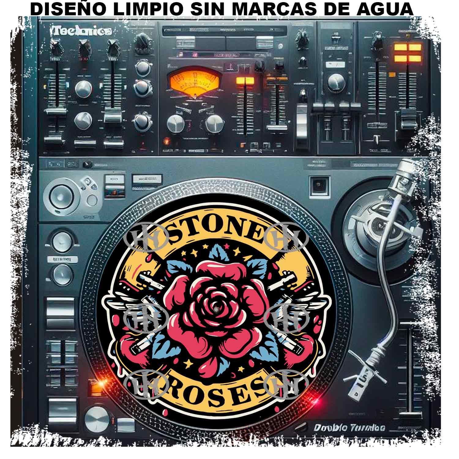 Stone Roses-4 Slipmats personalizado para Djing: imagen 2