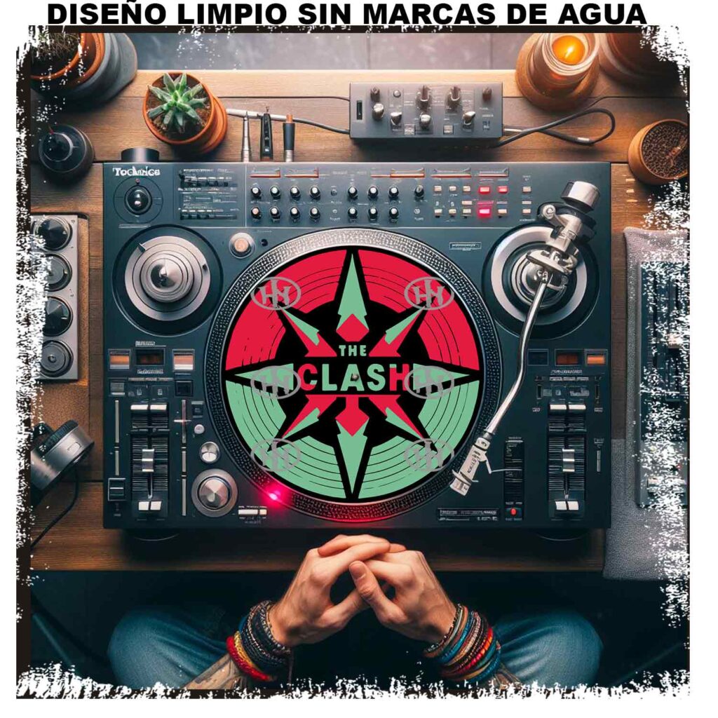 The Clash Slipmats personalizado para Djing