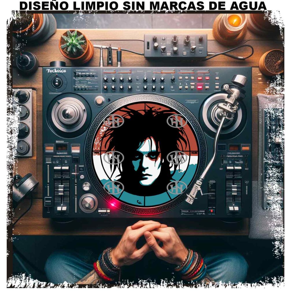 The Cure Slipmats personalizado para Djing