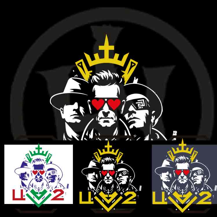 U2 Camiseta V-Neck