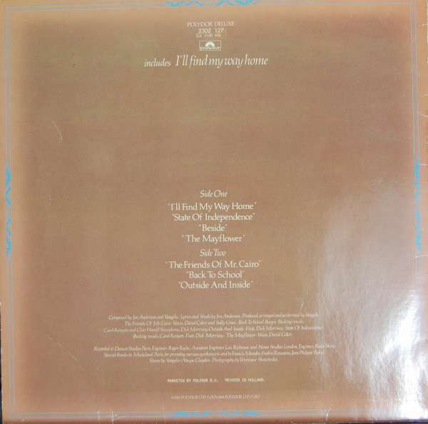 Jon & Vangelis, The Friends Of Mr Cairo - LP
