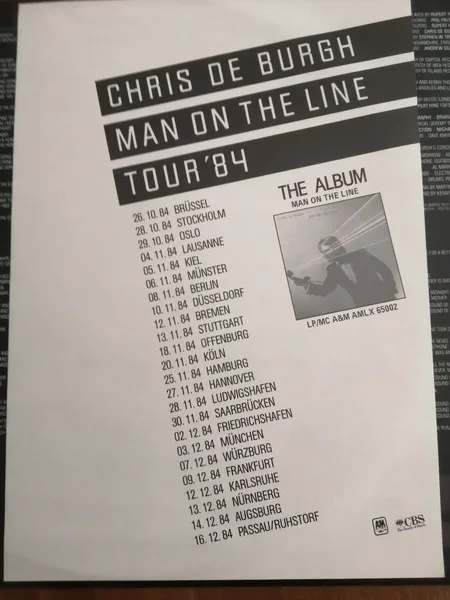 Chris De Burgh, Man On The Line - LP