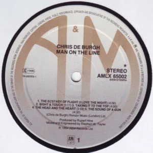 Chris De Burgh, Man On The Line - LP: imagen 3