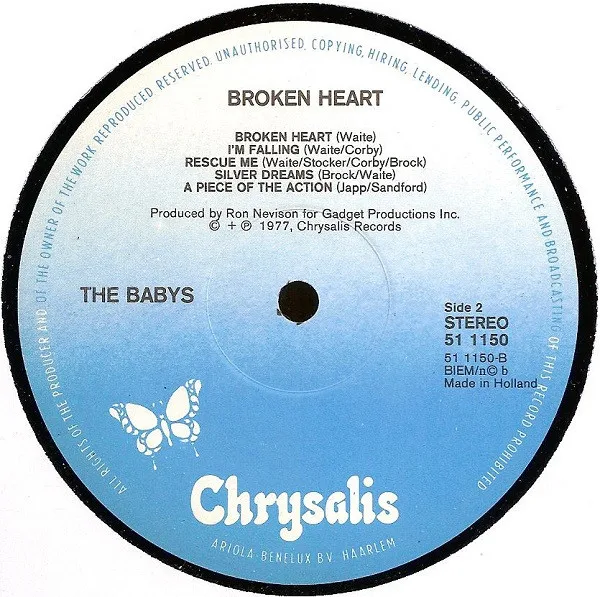 The Babys, Broken Heart - LP