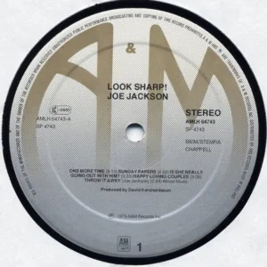 Joe Jackson, Look Shart - LP: imagen 3