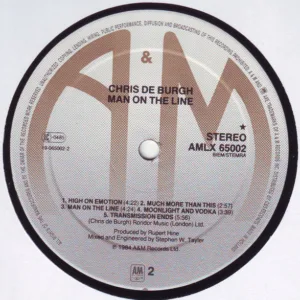 Chris De Burgh, Man On The Line - LP: imagen 4