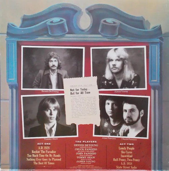 Styx, Paradise Theatre - LP