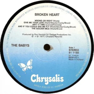 The Babys, Broken Heart - LP: imagen 3