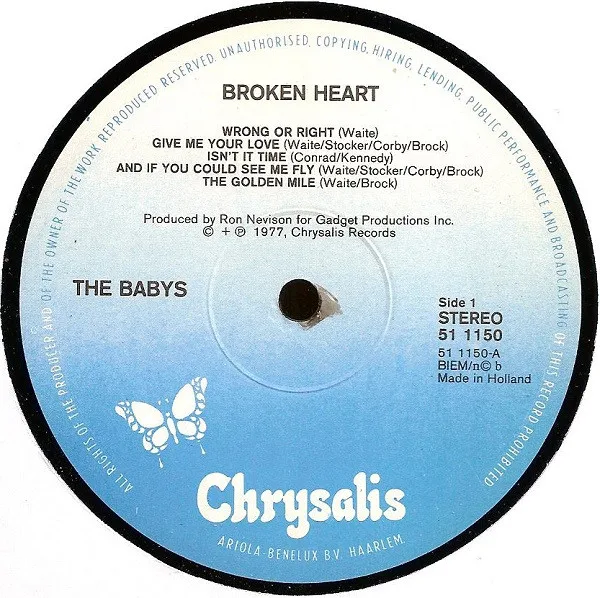 The Babys, Broken Heart - LP