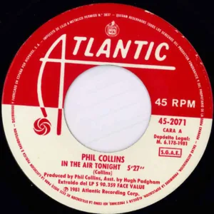 Phil Collins, In The Air Tonight - Singles: imagen 3