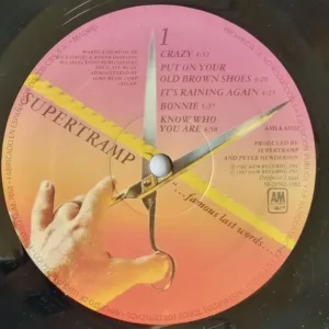 Supertramp, "...Famous Last Words..." - LP: imagen 3