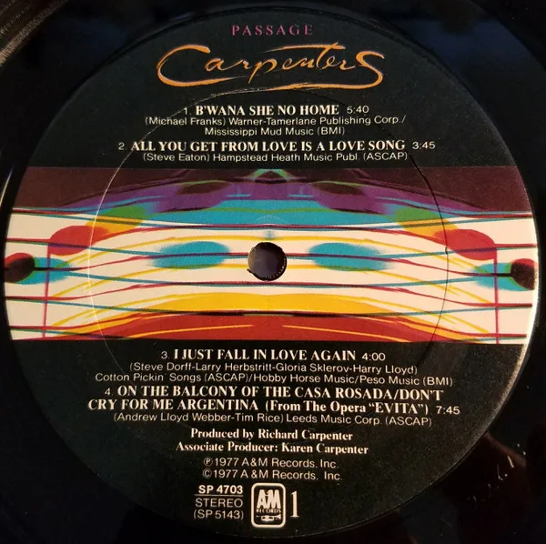 Carpenters, Passage - LP