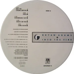 Bryan Adams, Into The Fire - LP: imagen 4