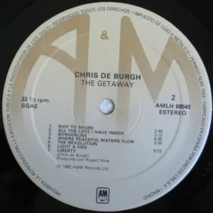 Chris De Burgh, The Getaway - LP: imagen 4