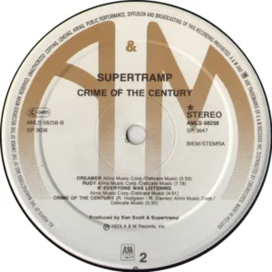 Supertramp, Crime Of The Century - LP: imagen 4