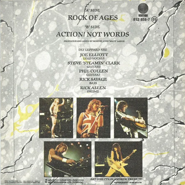 Def Leppard, Rock Of Ages = El Rock De Las Edades - Singles