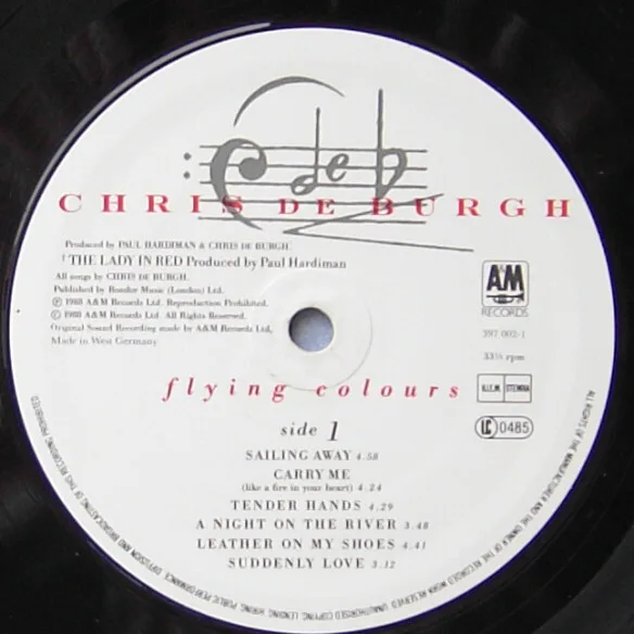 Chris De Burgh, Flying Colours - LP